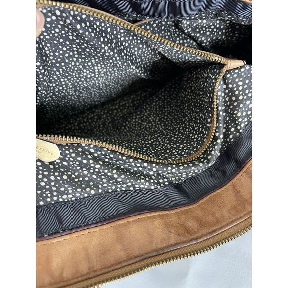 Liebeskind Berlín Women's Soft Pebble Leather Shoulder Satchel Bag Brown - Picture 10 of 16